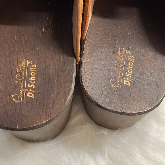 DR. SCHOLLS original collection, camel brown suede clogs, like new, 9M - Picture 6 of 8